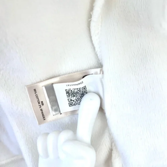 NWTUGG Karoline Fleece Wrap Robe Cream Size M